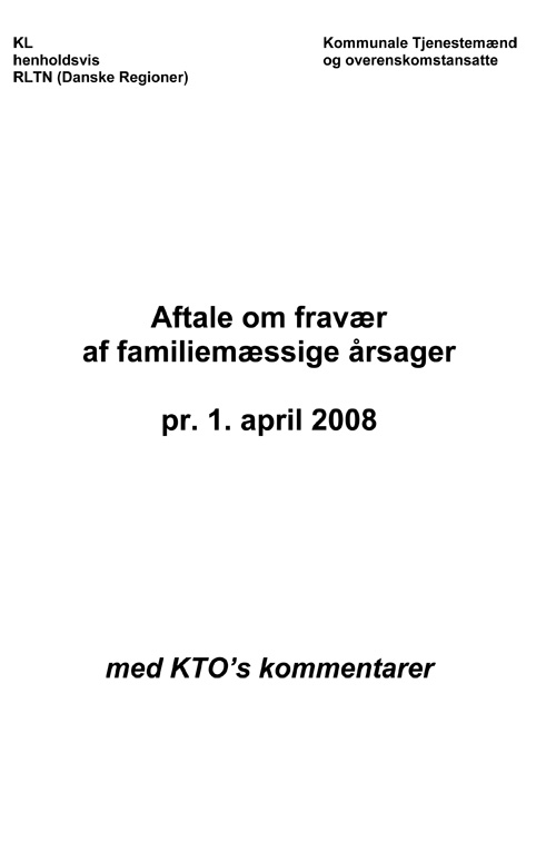 Aftale-om-fravër-af-familiemëssige-Ürsager-pr.-1